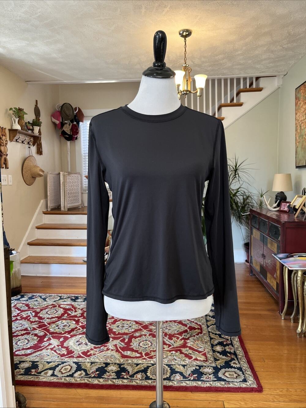 Carve Designs M Long Sleeve Stripe Rash Guard Shirt Womens Swim Sun Protection